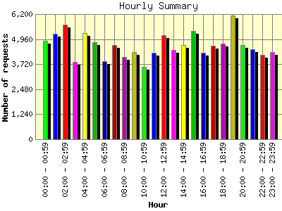 Hourly Summary: Number of requests by Hour.